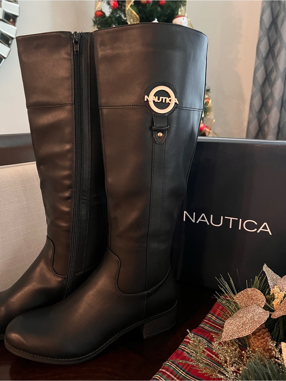Náutica Women’s Knee-High Riding Boots – Size 7.5 (NEW)